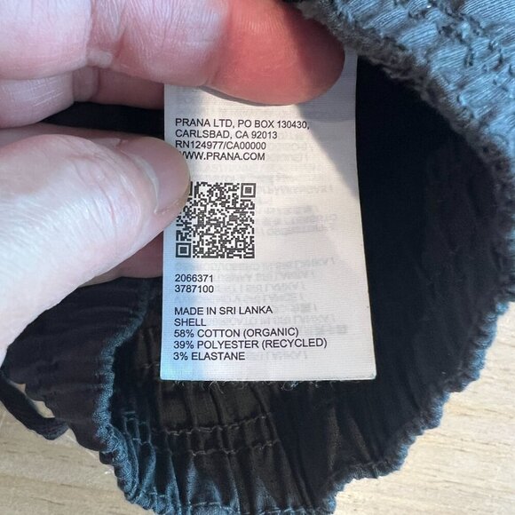 prAna Palisades Ripstop E Waist Pant XXS in Dark Iron Organic Cotton - Picture 7 of 11